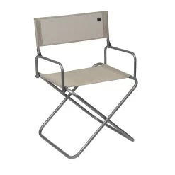 Lafuma Mobilier FGX XL Sedia Da Regista Con Braccioli Con Cannage Phifertex, Blu/nero