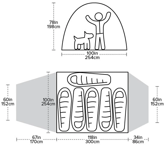 Big Agnes Bunk House 6 Tenda 6 Big Agnes Bunk House 6 Tenda - immagine 6