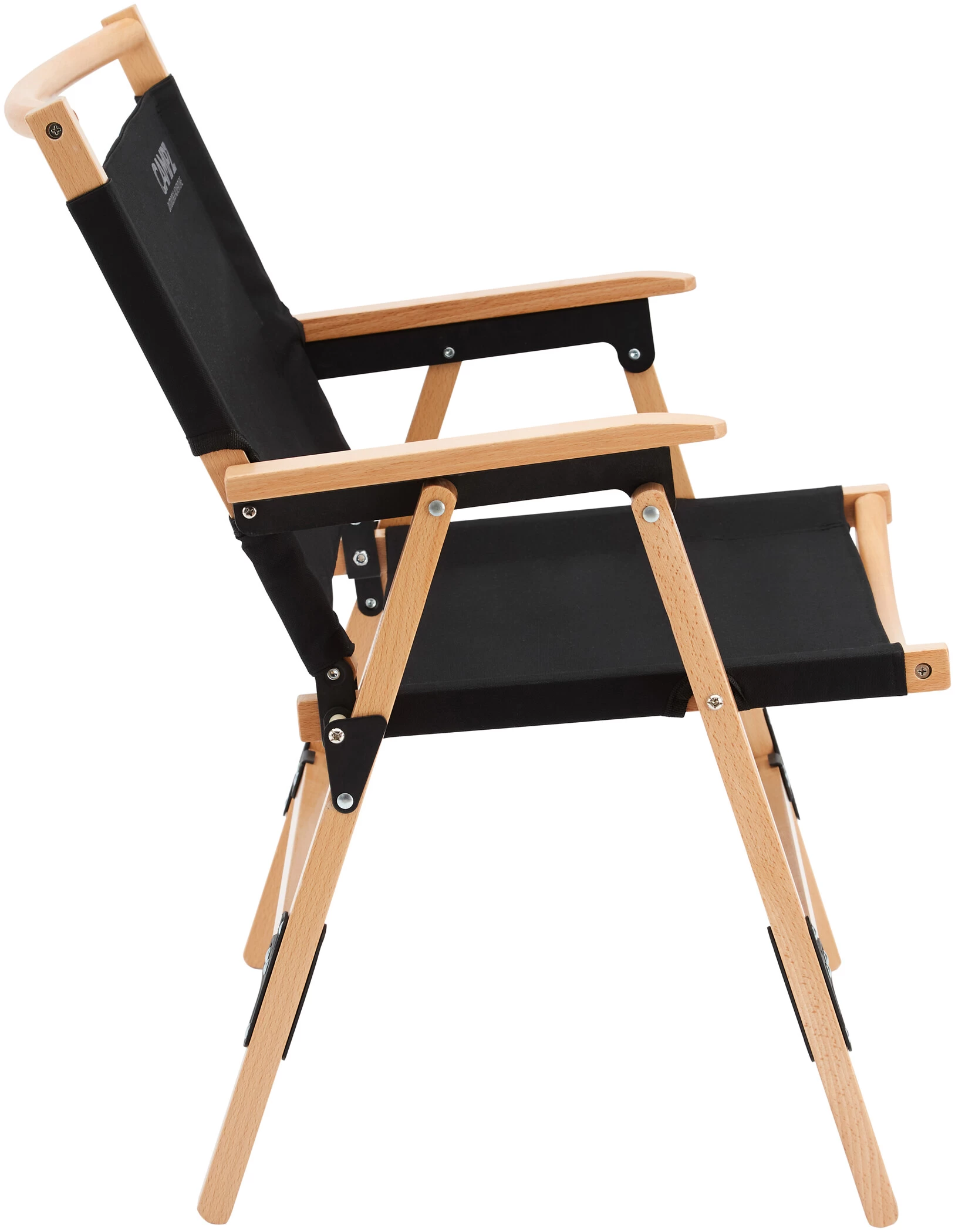 CAMPZ Comfort Sedia Pieghevole In Legno Di Faggio, Nero/marrone 3 CAMPZ Comfort Sedia Pieghevole In Legno Di Faggio, Nero/marrone - immagine 3