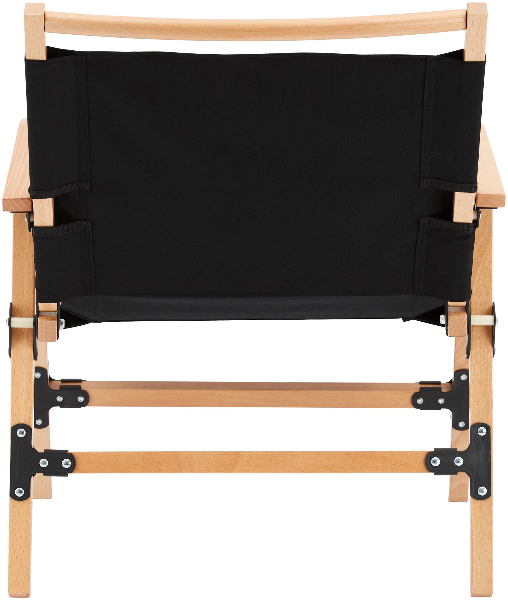 CAMPZ Comfort Sedia Pieghevole In Legno Di Faggio, Nero/marrone 4 CAMPZ Comfort Sedia Pieghevole In Legno Di Faggio, Nero/marrone - immagine 4