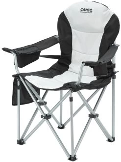 CAMPZ Deluxe Sedia Con Braccioli, Verde Oliva/grigio