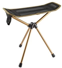 CAMPZ Sgabello Pieghevole In Alluminio, Nero/oro