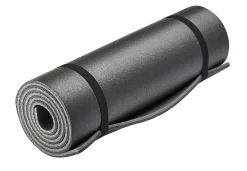 CAMPZ Materassino 180x50cm A Doppio Strato, Nero/grigio