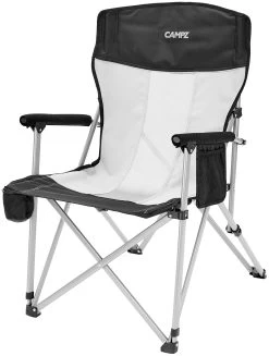 CAMPZ Mesh Sedia Pieghevole, Nero/grigio