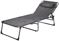 CAMPZ Lettino Imbottito, Nero