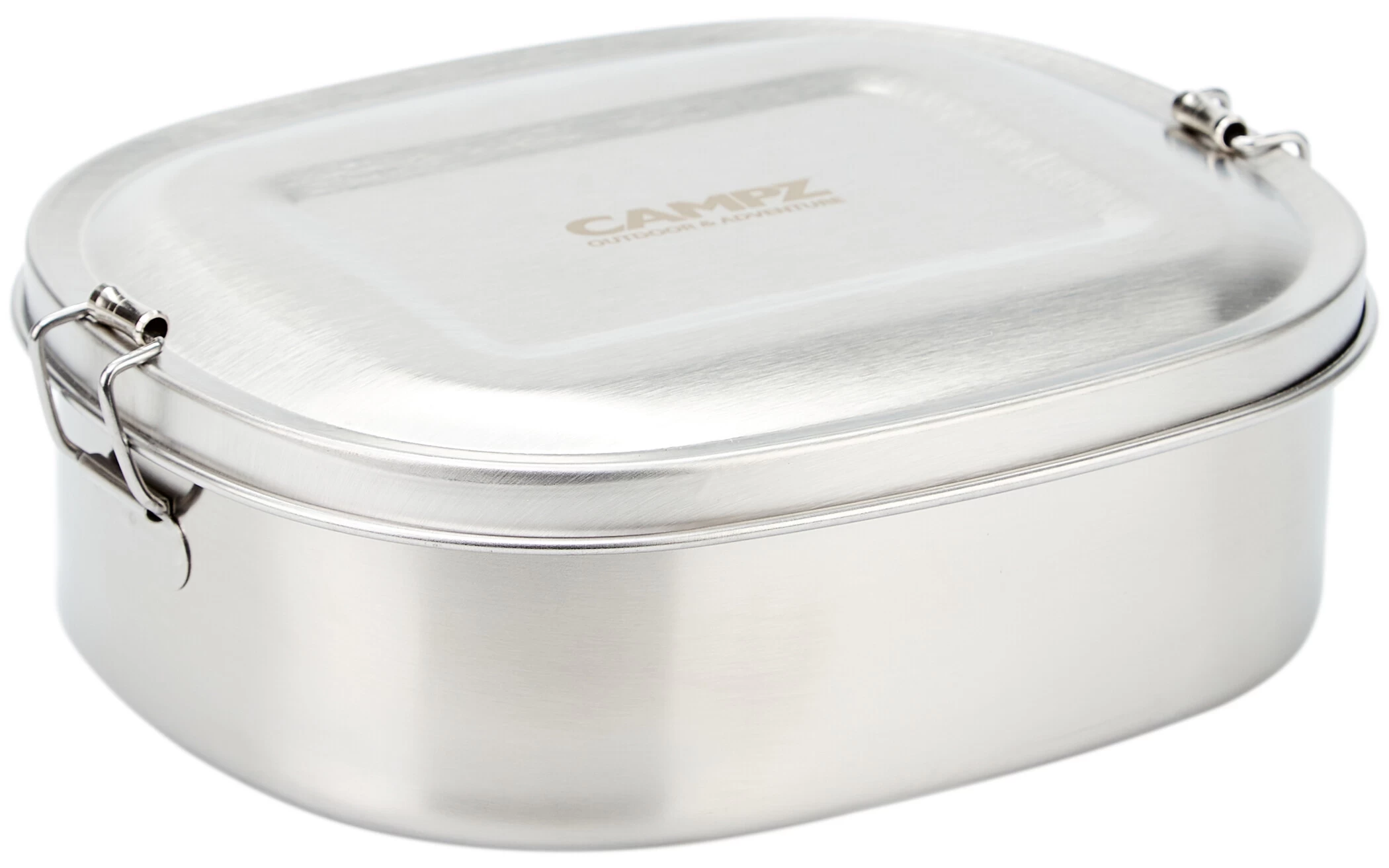 CAMPZ Contenitore Per Il Pranzo In Acciaio Inox L 1000ml, Argento 1 CAMPZ Contenitore Per Il Pranzo In Acciaio Inox L 1000ml, Argento