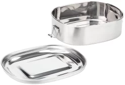 CAMPZ Contenitore Per Il Pranzo In Acciaio Inox M 850ml, Argento -Equipaggiamento Da Campeggio campz stainless steel lunch box m 17x14x55cm silver 4