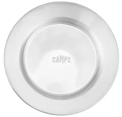 CAMPZ Stainless Steel Plate Flat 24cm, Argento