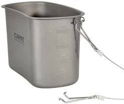 CAMPZ Titanium Canteen Set -Equipaggiamento Da Campeggio campz titanium canteen set withlunch box and canteen cup 9