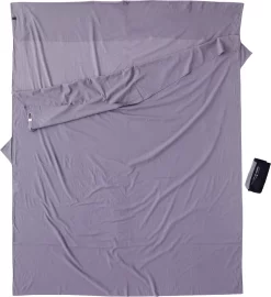 Cocoon Insect Shield Line Lenzuolo Da Viaggio Misura Doppia, Cotone Egiziano, Grigio