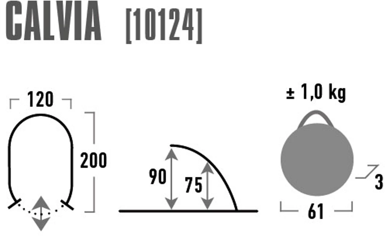 High Peak Calvia Tenda Da Spiaggia, Grigio/blu 3 High Peak Calvia Tenda Da Spiaggia, Grigio/blu - immagine 3