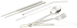 CAMPZ Titanium Set Di Posate 5pcs