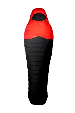 Mammut Nordic Down 3-Season Sacco A Pelo 195cm, Nero/rosso -Equipaggiamento Da Campeggio mammut nordic down 3 season sleeping bag 195cm graphite fire 3