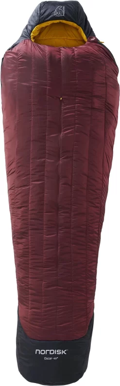 Nordisk Oscar -10° Mummy Sacco A Pelo XL, Nero/rosso