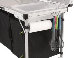 Outwell Drayton Tavolo Da Cucina, Nero/bianco -Equipaggiamento Da Campeggio outwell drayton kitchen table midnight black 6