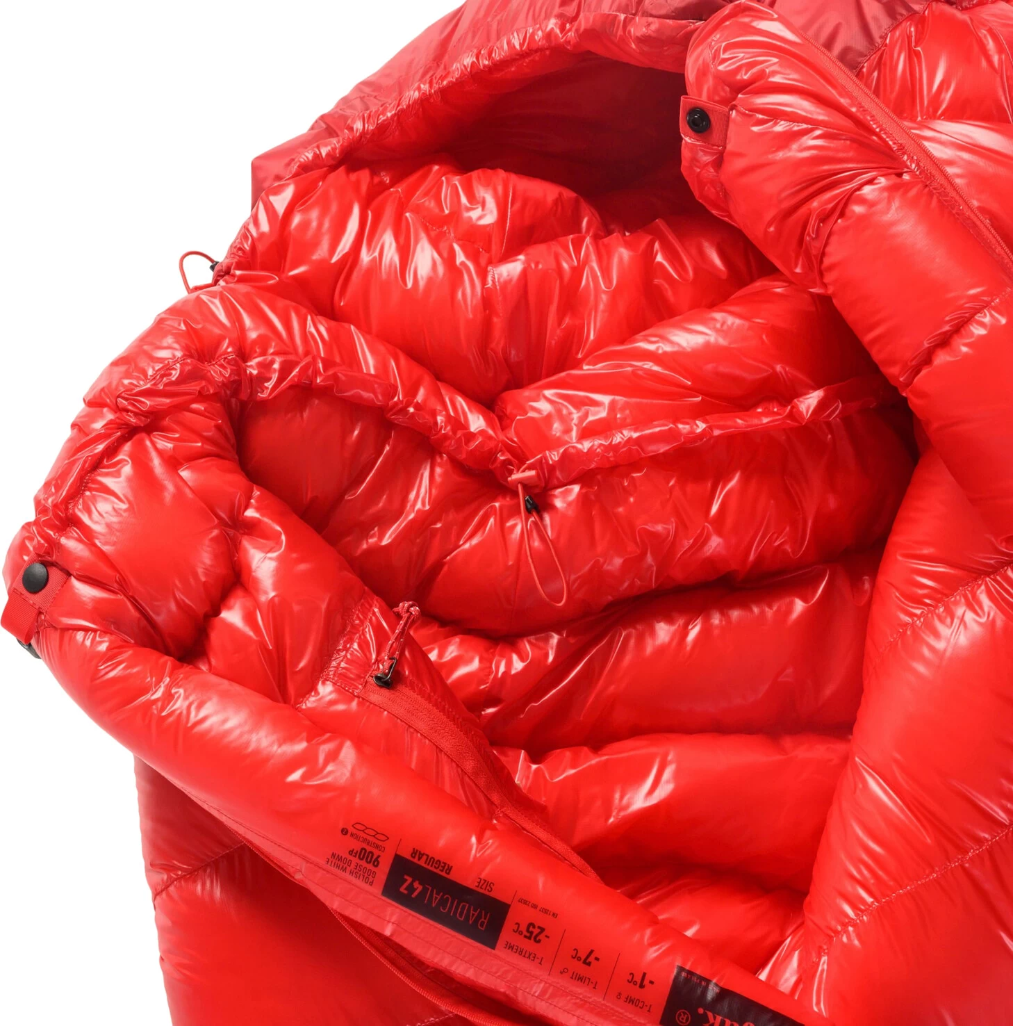 PAJAK Radical 4Z Sleeping Bag Long, Rosso 5 PAJAK Radical 4Z Sleeping Bag Long, Rosso - immagine 5