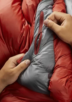 Rab Alpine 600 Sacco A Pelo Normale, Rosso -Equipaggiamento Da Campeggio rab alpine 600 sleeping bag regular red clay 5