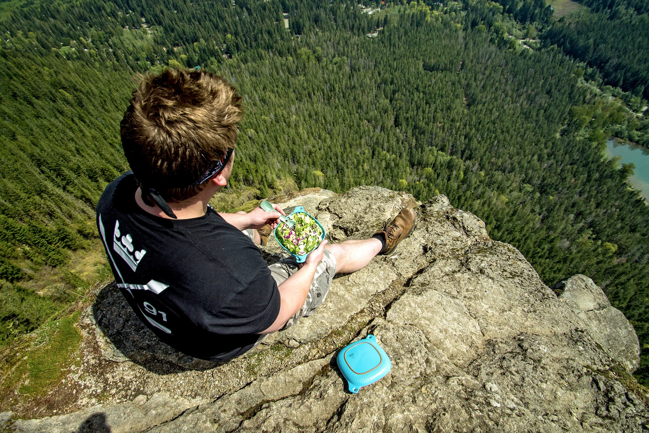 UCO Cestino Porta Pranzo, Turchese/grigio 2 UCO Cestino Porta Pranzo, Turchese/grigio - immagine 2