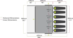 Zempire Pro TXL V2 Tenda, Marrone/grigio -Equipaggiamento Da Campeggio zempire pro txl v2 tent brown grey 8